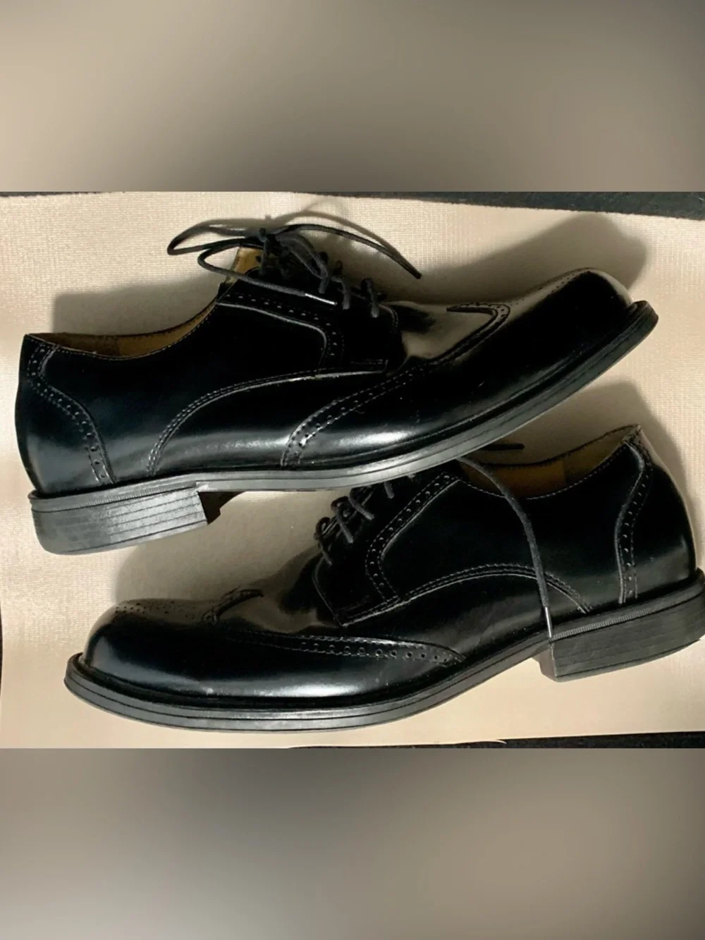 Croft & Barrow Bowman Black Wingtip Dress Shoes – Men’s 11.5 Wide
